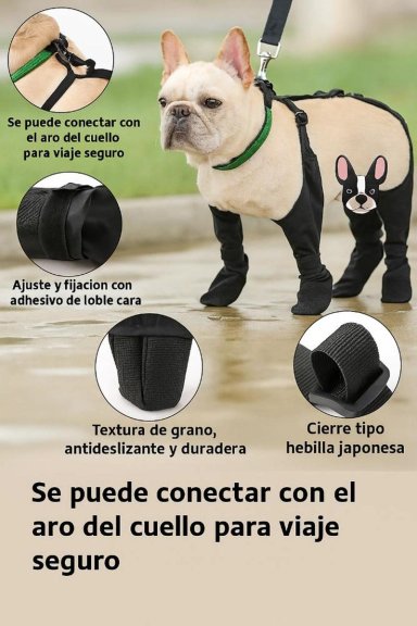 BOTAS IMPERMEABLES PERRO ANTIDESLIZANTE LLUVIA AGUA TALLA S - 4