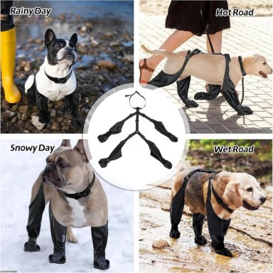 BOTAS IMPERMEABLES PERRO ANTIDESLIZANTE LLUVIA AGUA TALLA S - 7