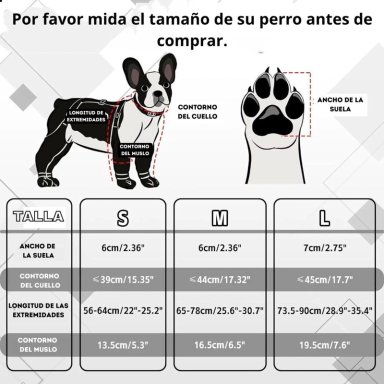 BOTAS IMPERMEABLES PERRO ANTIDESLIZANTE LLUVIA AGUA TALLA S - 9