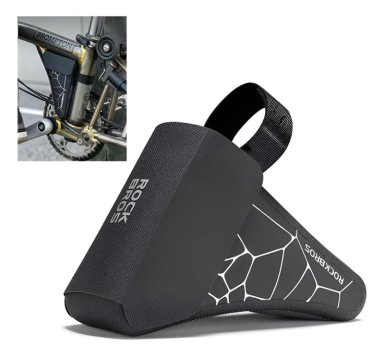 BOLSA IMPERMEABLE ROCKBROS BICICLETA PLEGABLE BROMPTON NEGRO - 1