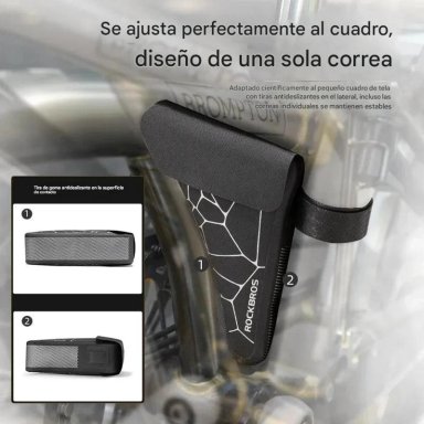 BOLSA IMPERMEABLE ROCKBROS BICICLETA PLEGABLE BROMPTON NEGRO - 6
