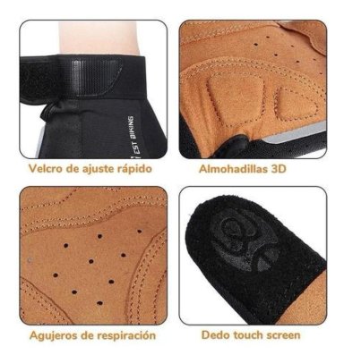 GUANTES WEST BIKING MTB Y RUTA DEDO LARGO BICICLETA TAMAÑO XL - 6
