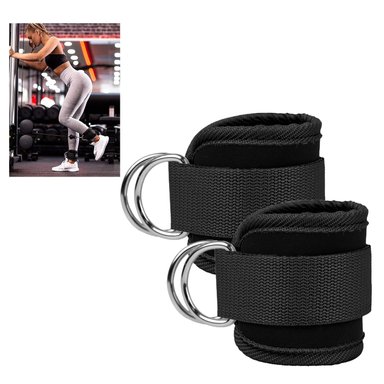 CORREAS STRAP TOBILLO MUÑECA VELCRO REFORZADO GYM POLEAS - 1