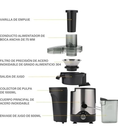 EXTRACTOR EXPRIMIDOR  ELECTRICO DE JUGO MARCA RAF - 6