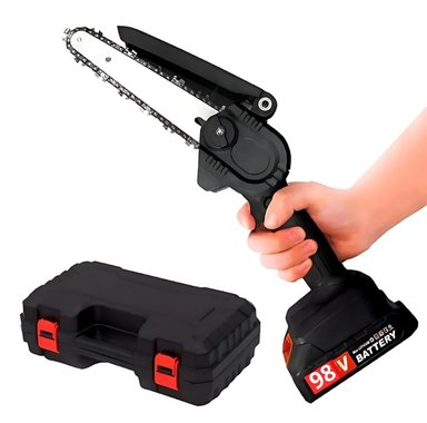 MINI MOTOSIERRA ELECTRICA 48V + 2 BATERIAS - 2