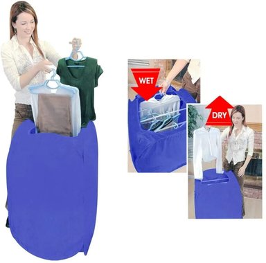 SECADORA NEWVANA PORTATIL PLEGABLE AZUL - 1