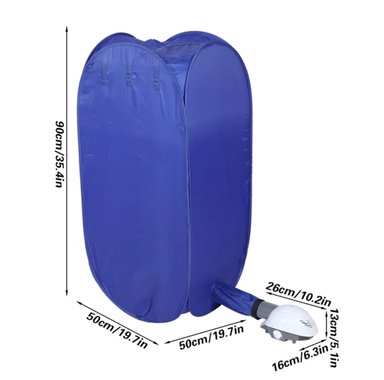 SECADORA NEWVANA PORTATIL PLEGABLE AZUL - 7