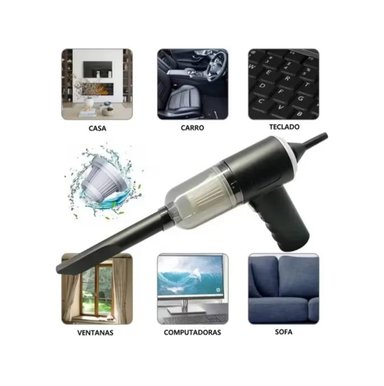 MINI ASPIRADORA NEWVANA INALÁMBRICA 3 EN 1 PORTATIL LIMPIA CASA AUTO Y MESA - 3