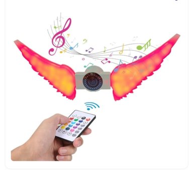 AMPOLLETA LED ALAS DE ANGEL CON PARLANTE BLUETOOTH - 1