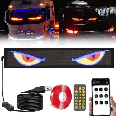 LETRERO LED PARA AUTO CON CONTROL 16X64 - 1