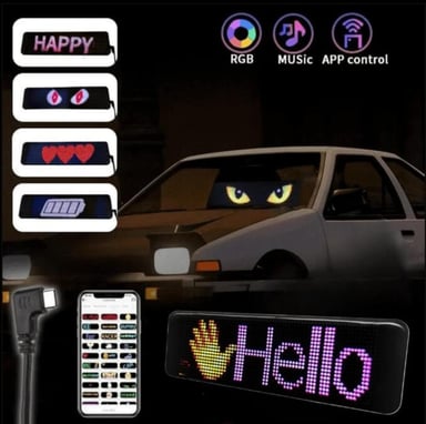 LETRERO LED PARA AUTO CON CONTROL 16X64 - 2