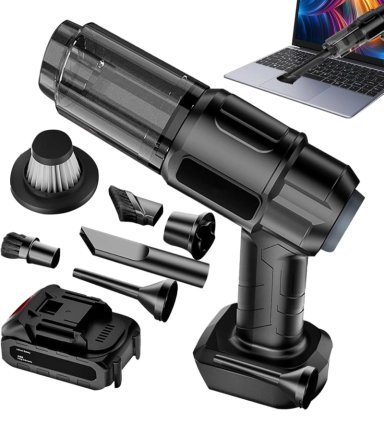 ASPIRADORA INALAMBRICA RECARGABLE PARA AUTO Y CASA - 1