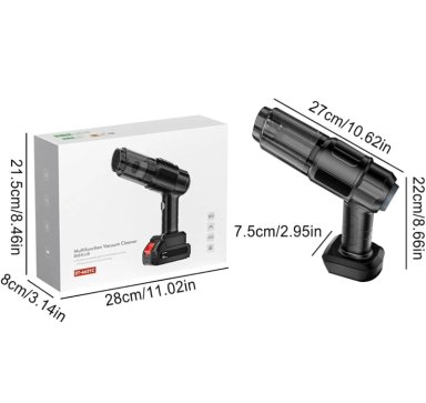ASPIRADORA INALAMBRICA RECARGABLE PARA AUTO Y CASA - 4