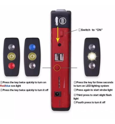 PARTIDOR DE BATERIA INTELIGENTE PARA AUTO Y MOTO 12V - 4