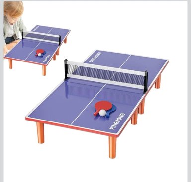 MINI MESA DE JUEGO PING PONG PORTATIL - 1