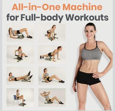 MAQUINA DE ABDOMINALES ENTRENADOR MULTIFUNCIONAL PLEGABLE - 3