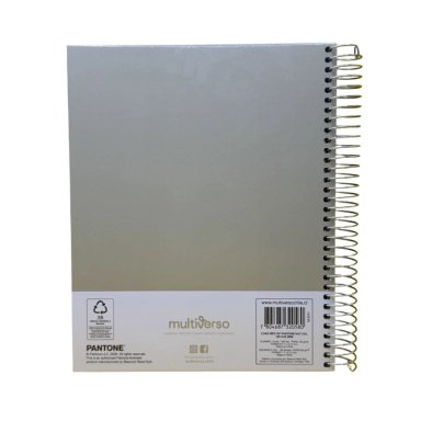 CUADERNO MEDIO OFICIO 150 HOJAS CUADRICULADAS 5MM NATURE COLOR PANTONE - 4