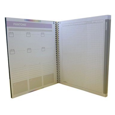 CUADERNO MEDIO OFICIO 150 HOJAS CUADRICULADAS 5MM NATURE COLOR PANTONE - 5