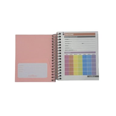 CUADERNO MINI POCKET 100 HOJAS CUADRICULADAS 5MM PASTEL PANTONE - 3