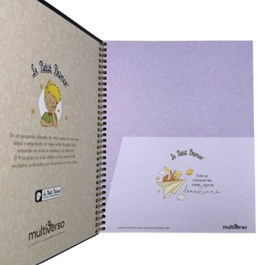 CUADERNO MEDIO OFICIO 150 HOJAS CUADRICULADAS 5MM EL PRINCIPITO MULTIVERSO - 3