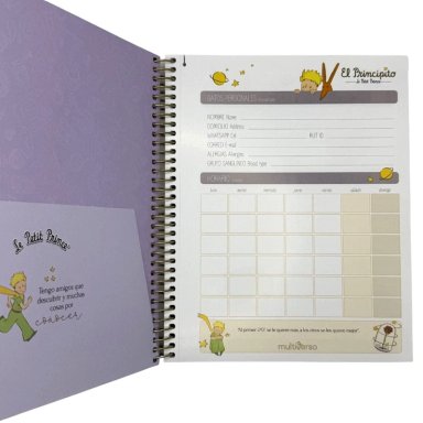CUADERNO MEDIO OFICIO 150 HOJAS CUADRICULADAS 5MM EL PRINCIPITO MULTIVERSO - 4