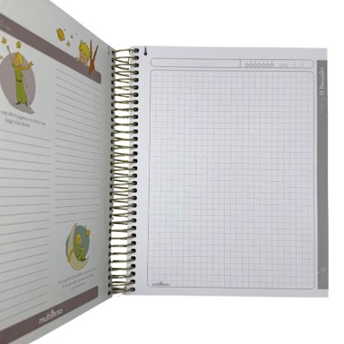 CUADERNO MEDIO OFICIO 150 HOJAS CUADRICULADAS 5MM EL PRINCIPITO MULTIVERSO - 5