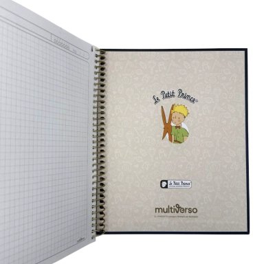 CUADERNO MEDIO OFICIO 150 HOJAS CUADRICULADAS 5MM EL PRINCIPITO MULTIVERSO - 7