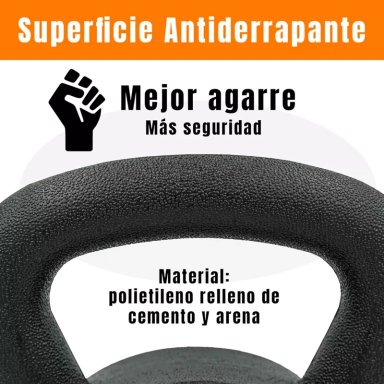KETTLEBELL SET 3 PESAS RUSAS 2.5/4.5/7 KG CON BASE BOOMFIT - 5