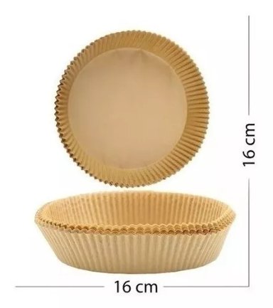100 FORROS PAPEL AIRFRYER ANTIADHERENTE DESECHABLES 16CM - 2