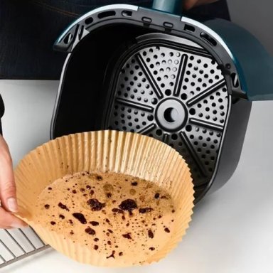 100 FORROS PAPEL AIRFRYER ANTIADHERENTE DESECHABLES 16CM - 5
