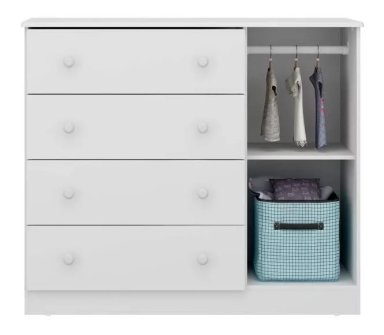 CÓMODA CAJONERA BAMBOLÉ BLANCO - KIDSCOOL - 2687.0001 - 2