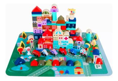 JUEGO DIDACTICO KIDSCOOL NEGRO CITY 115 PCS - W13A200 - 1