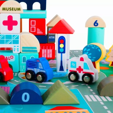 JUEGO DIDACTICO KIDSCOOL NEGRO CITY 115 PCS - W13A200 - 3