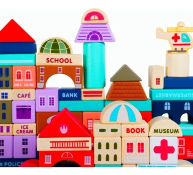 JUEGO DIDACTICO KIDSCOOL NEGRO CITY 115 PCS - W13A200 - 4