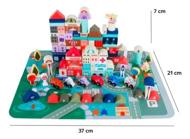 JUEGO DIDACTICO KIDSCOOL NEGRO CITY 115 PCS - W13A200 - 5