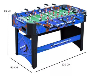 TACA TACA FUTBOL COLORES CAFÉ / AZUL - KIDSCOOL - TS-4830-BLUE - 4