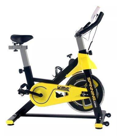 BICICLETA SPINNING LIVE SPORTS ES-7903 INTENSITY YELLOW 6 KG - 1