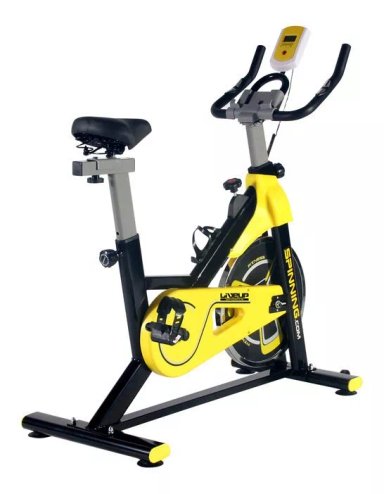 BICICLETA SPINNING LIVE SPORTS ES-7903 INTENSITY YELLOW 6 KG - 3