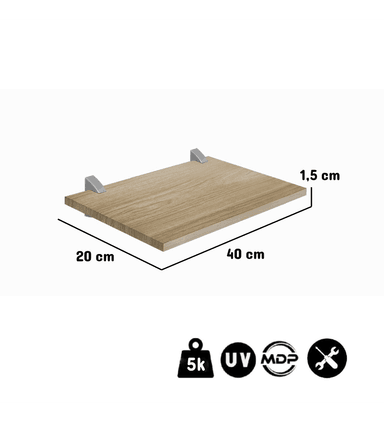REPISAS CONCEPT40 ROBLE  PACKX2 - 2