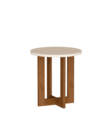 MESA LATERAL BE DESIGN REDONDA PERLA CARAMELO - 2