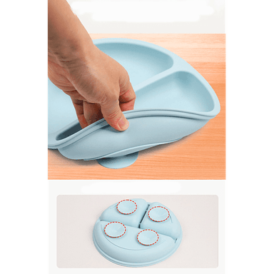 SET KIDSCOOL AZUL DE ALIMENTACION SILICONA CELESTE 6 PIEZAS - 3