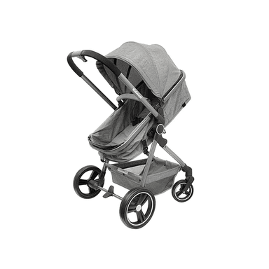 COCHE CUNA KIDSCOOL CITY COMPACT GRIS - 1