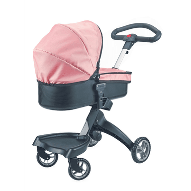 COCHE CUNA PASEO LUXURY ROSADO NEGRO - 3