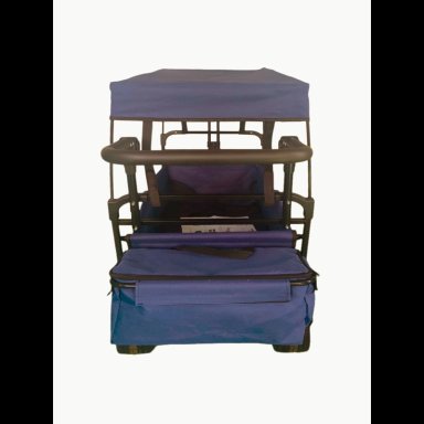 CARRITO WAGON PLEGABLE CON TECHO AZUL - 3