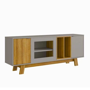 RACK PARA TV 65' GRIS/ MIEL - 2