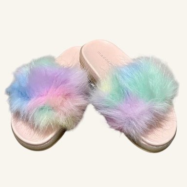 SANDALIAS NIÑA STEVE MADDEN PELUDITAS CON LUCES - 4