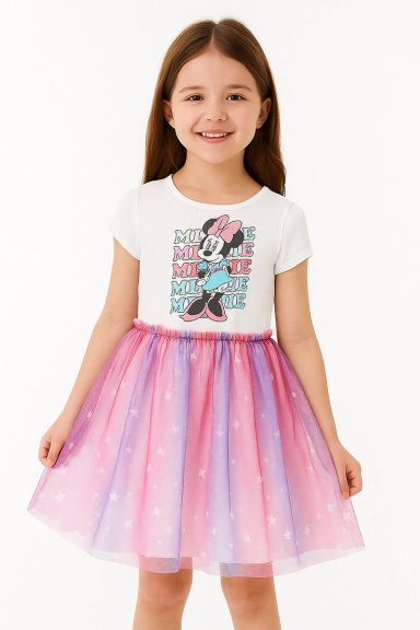 VESTIDO NIÑA DISNEY MULTICOLOR MINNIE - 1