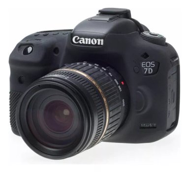 FUNDA SILICONA PARA CANON 7D MARK II COLOR NEGRO - 1