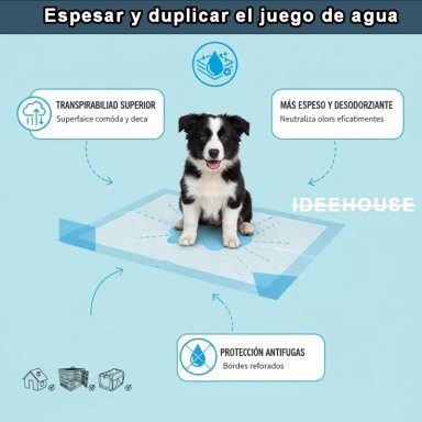 100 PAÑALES SABANILLAS MASCOTAS PERROS 45X60 CM - 8