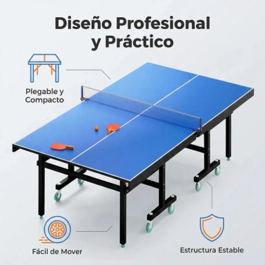 MESA DE PING PONG PLEGABLE PROFESIONAL - 2